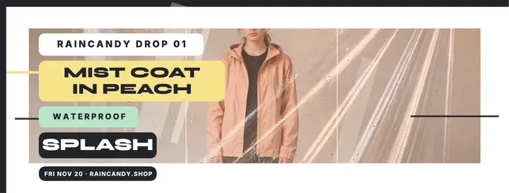 Raincandy peach Mist Coat cover template