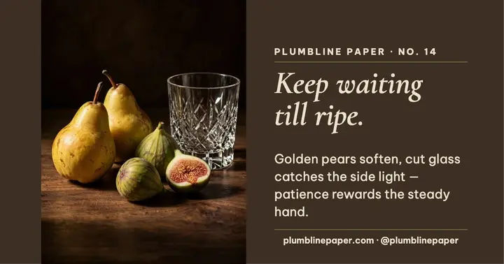 Plumbline Paper pear study quote post template
