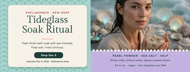 Shellmurmur Tideglass soak launch cover template