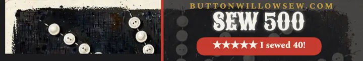 Buttonwillow Sew charity cover: button fundraiser cover template