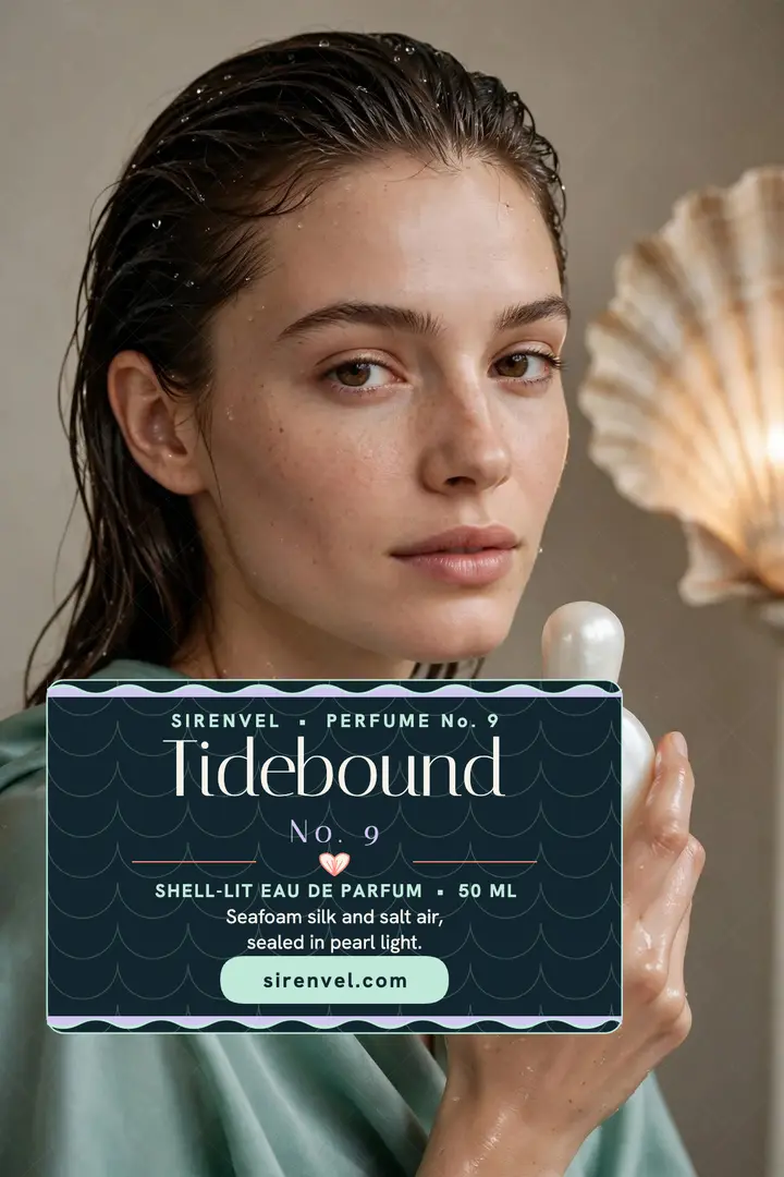 Sirenvel Tidebound perfume poster template