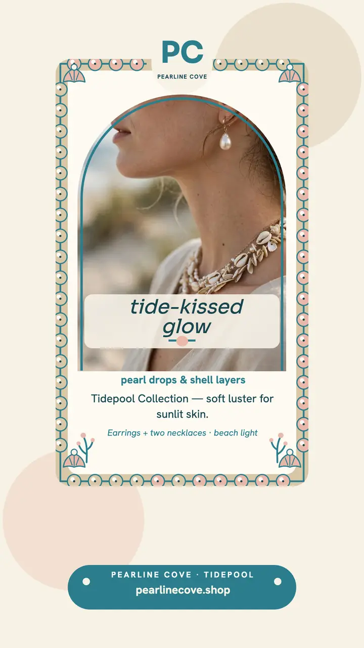 Pearline Cove shell jewels story template