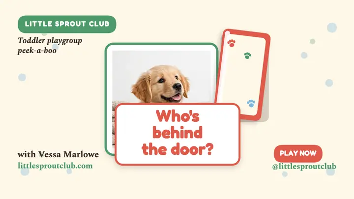Peek-a-boo puppy flap thumbnail, playgroup template