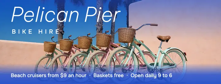 Pelican Pier Bike Hire Facebook cover template