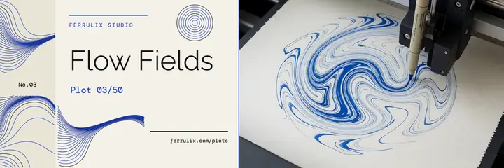 Pen plotter prints X header, Ferrulix Studio template