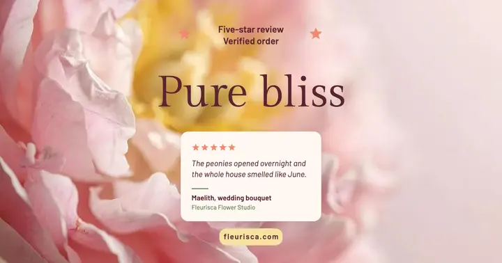 Fleurisca flower studio review post: flower shop review post template