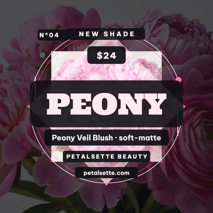 Petalsette peony mandala blush post template