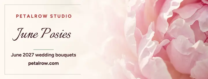 Petalrow peony wedding cover template