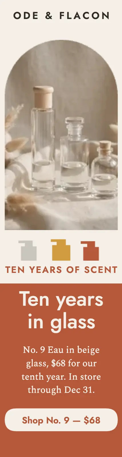Ode and Flacon anniversary skyscraper template