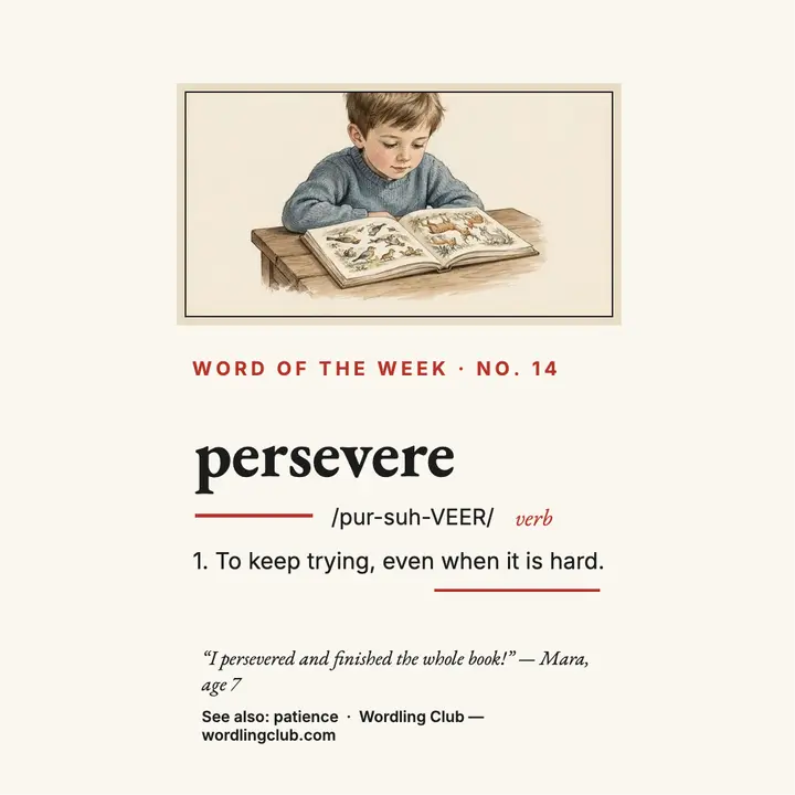 Persevere dictionary entry post template