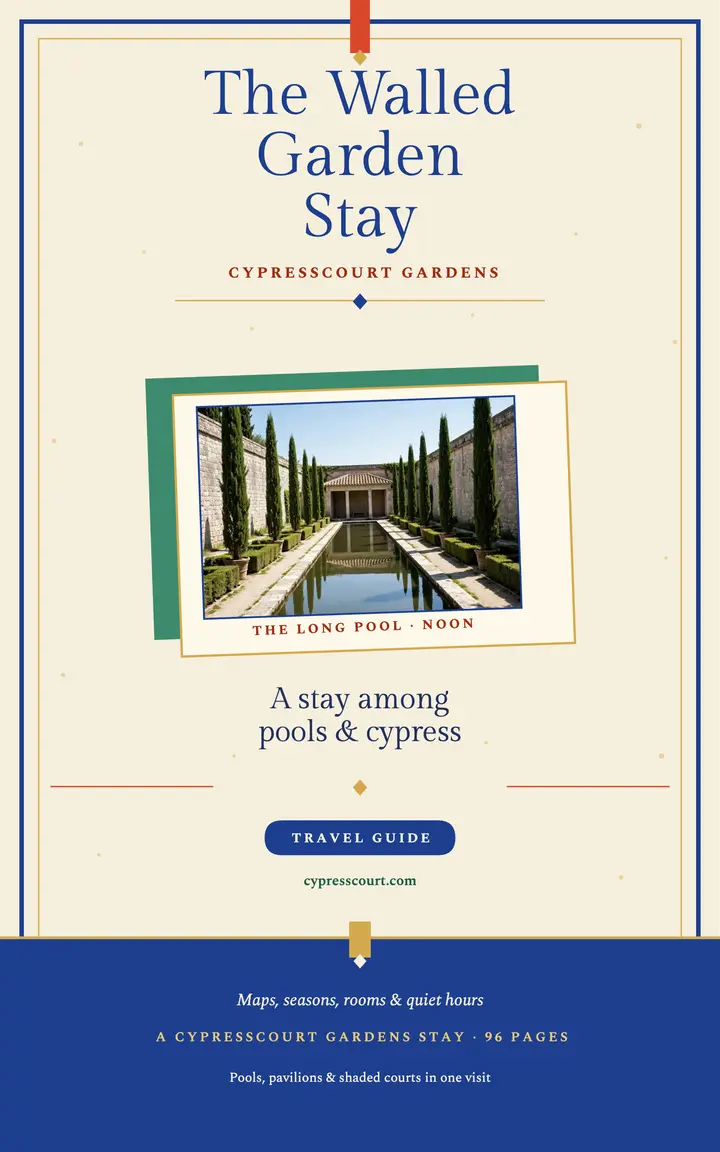 Cypresscourt walled garden stay guide template
