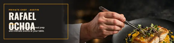 Personal chef LinkedIn banner template