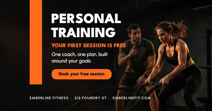 Personal training: first session free template