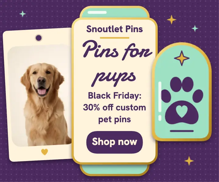 Pins for pups Black Friday display ad template