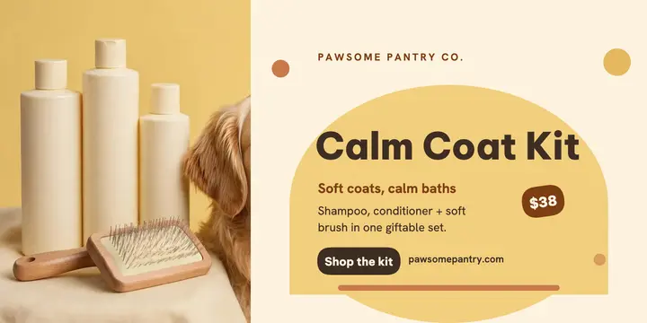 Pawsome Pantry calm coat kit podium post template