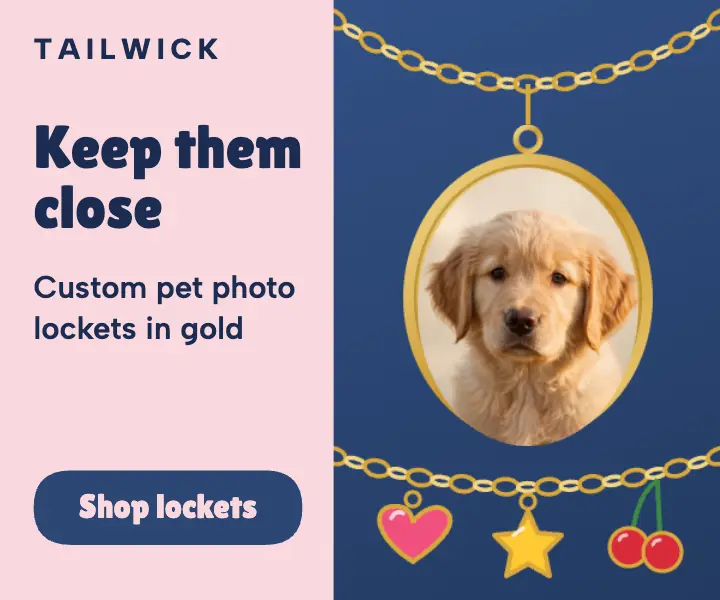 Pet photo locket charm ad template