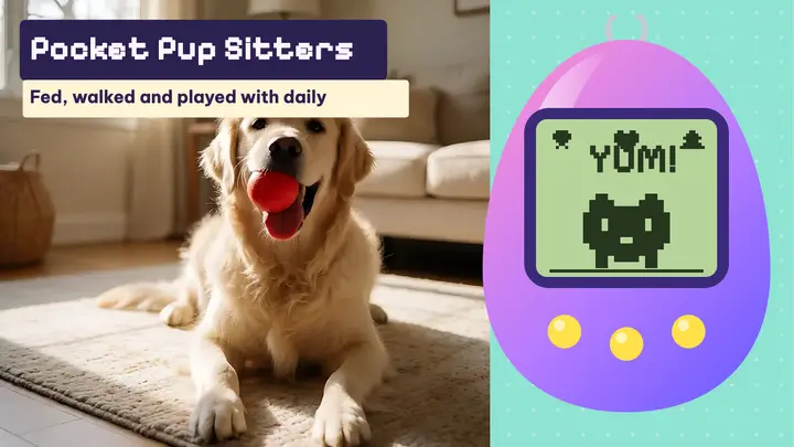 Pocket Pup Sitters pixel-pet thumbnail template