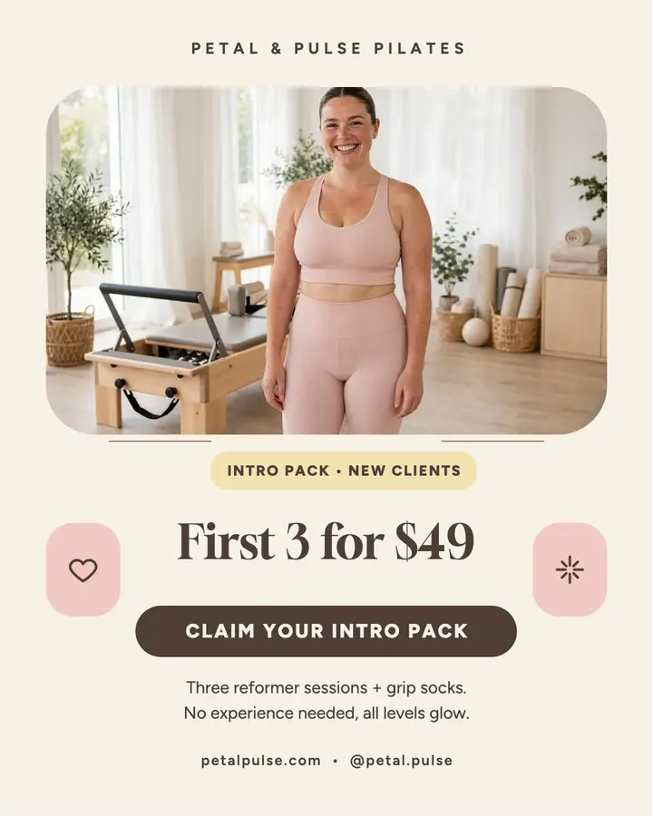 Petal and Pulse pilates intro pack post template