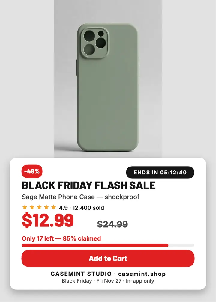Casemint flash sale phone case card template