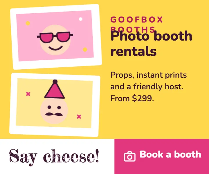 Photo booth rental ad template