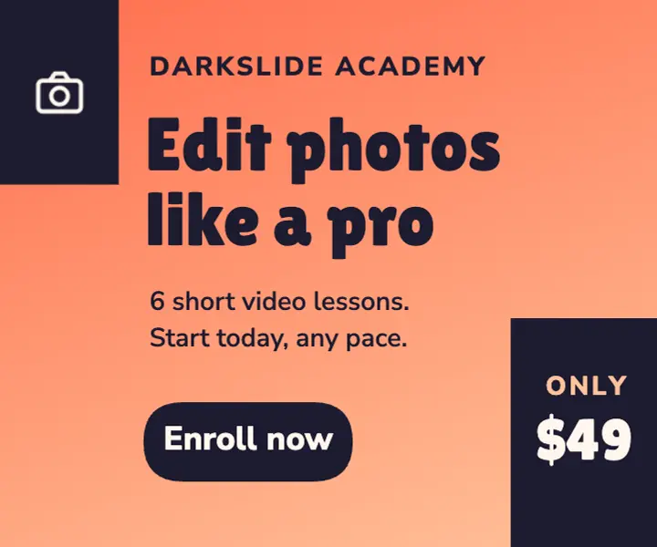 Photo editing course display ad template