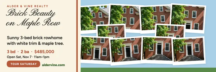 Maple Row brick rowhome joiner header template