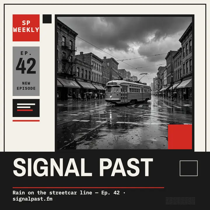 Signal Past Weekly streetcar podcast cover template