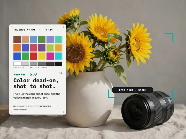 Truehue chart photographer review slide template
