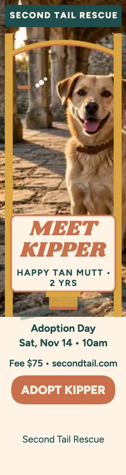 Kipper piazza adoption skyscraper template