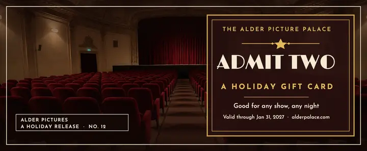 Alder Picture Palace holiday gift card template