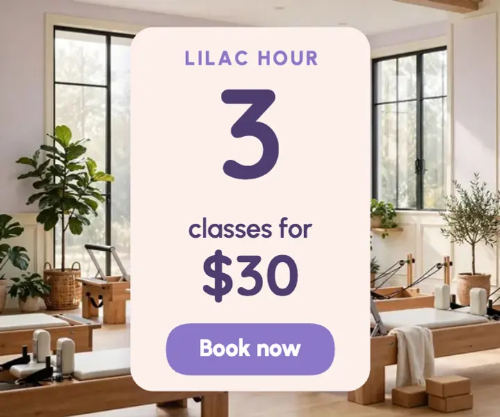 3 Pilates classes for $30 ad template