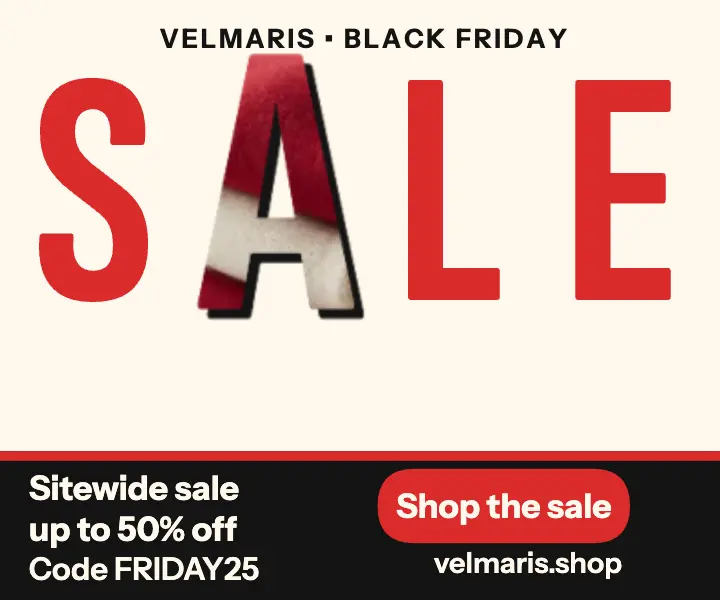 Velmaris Black Friday pillar sale ad template