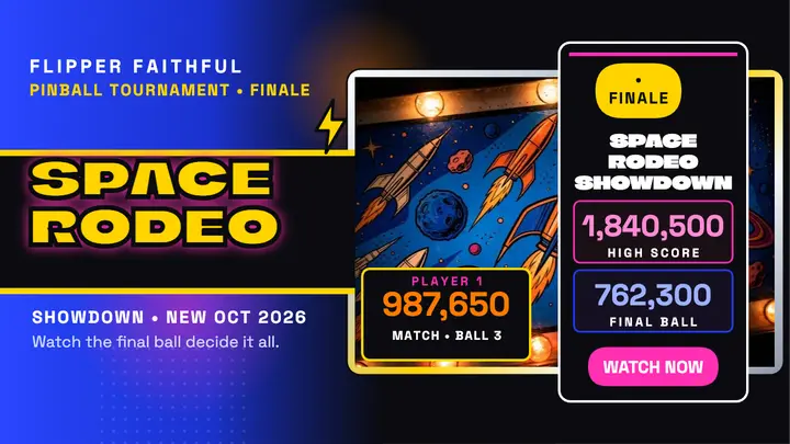 Space Rodeo pinball finale thumbnail template