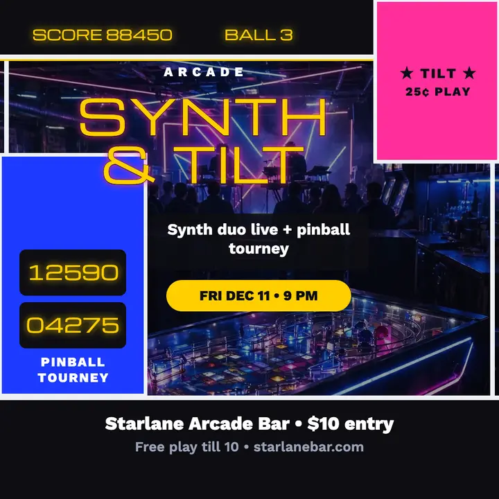 Starlane synth and tilt arcade night post template