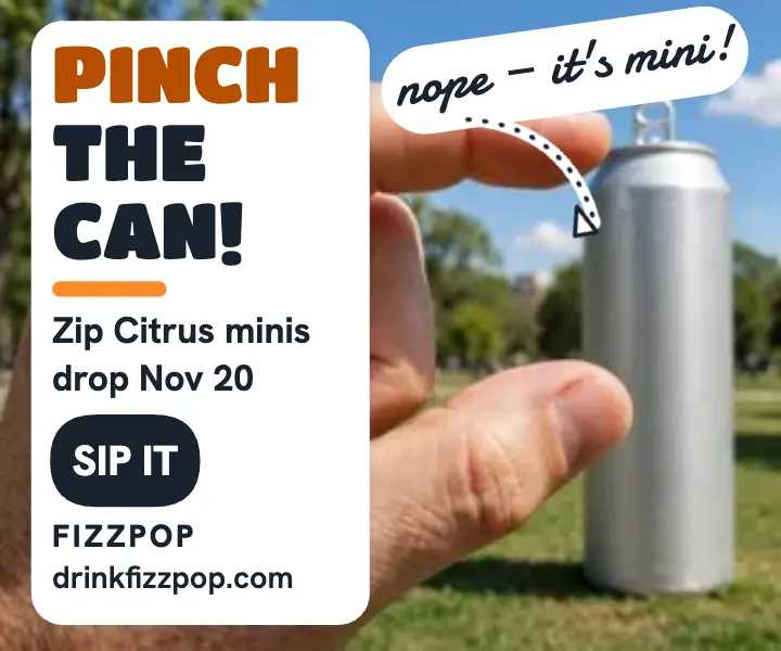 Fizzpop pinch the can launch ad template