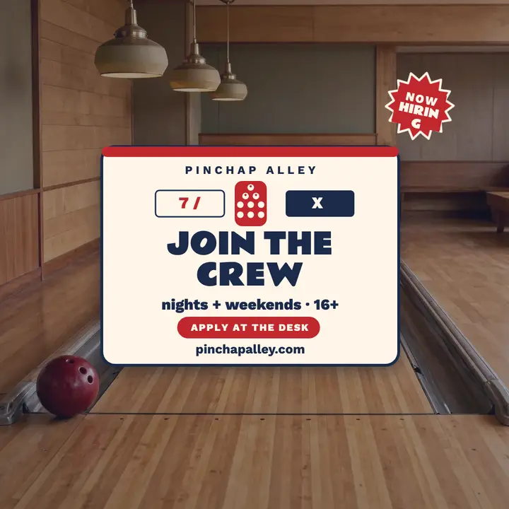 Pinchap Alley lane crew hiring post template