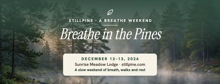 Stillpine breathe pine retreat cover template