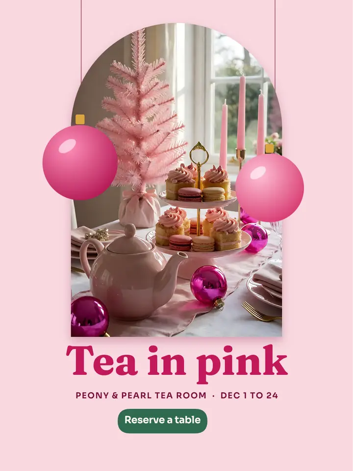 Pink Christmas afternoon tea: pink christmas afternoon tea post template
