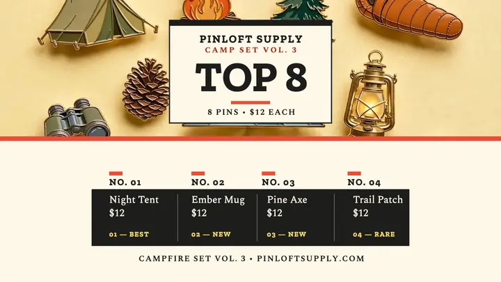 Pinloft Campfire pin drop index thumbnail template