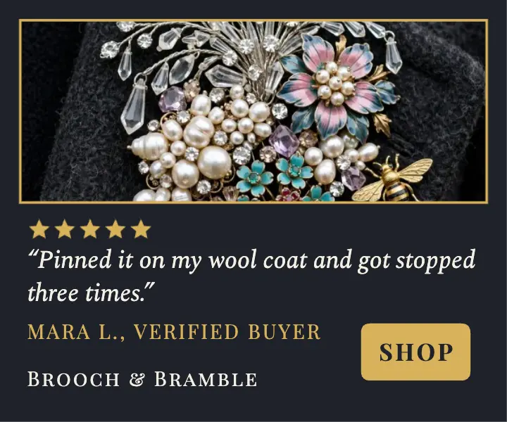 Brooch & Bramble customer review ad template