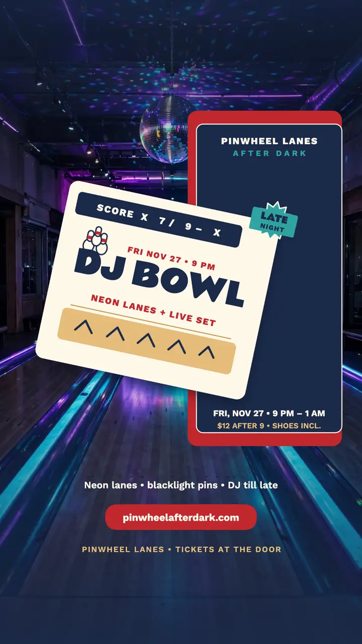 Pinwheel Lanes DJ bowl story template