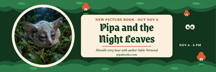 Pipa night leaves book launch header template