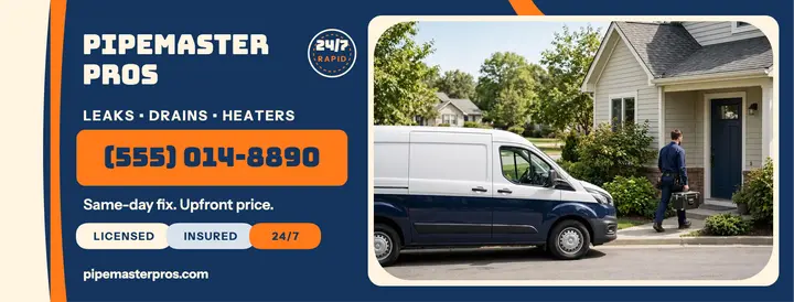 Pipemaster Pros van service cover template