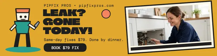 Pipfix Pros same-day billboard: plumber billboard template