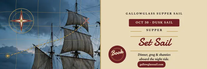 Gallowglass pirate supper sail header: pirate cruise header template