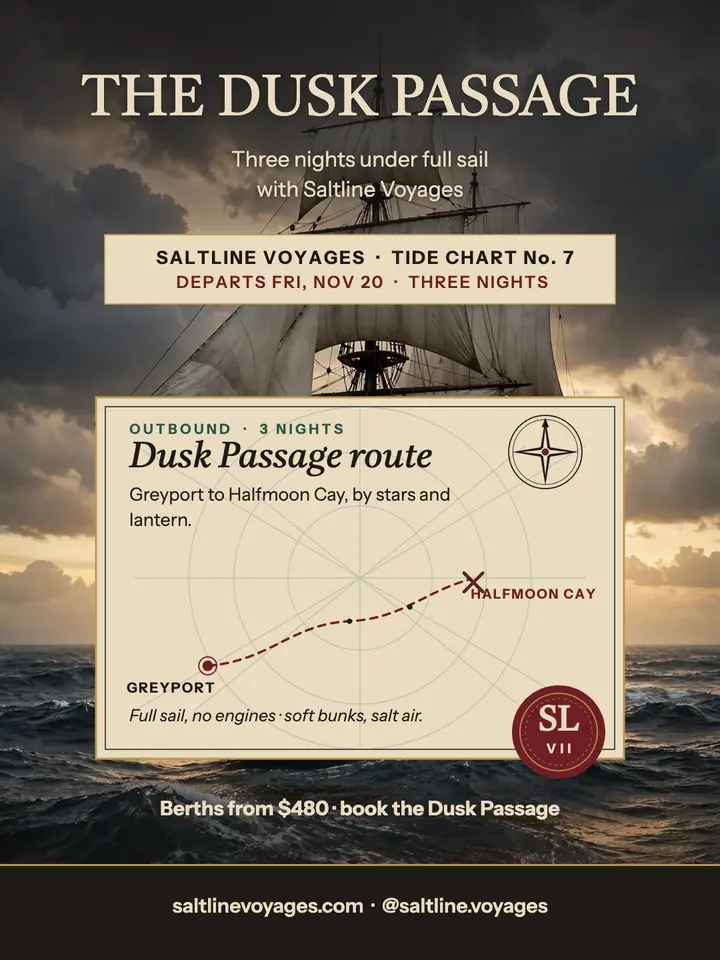 Saltline Dusk Passage galleon post template
