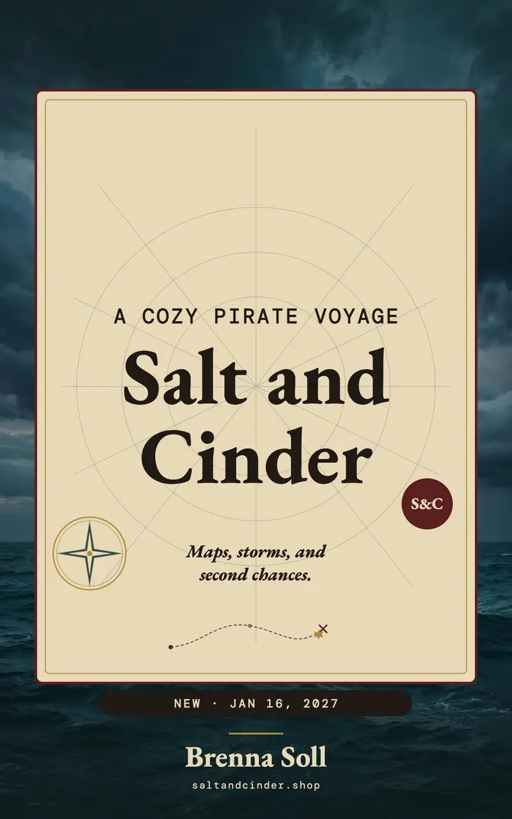 Salt and Cinder pirate novel launch cover template