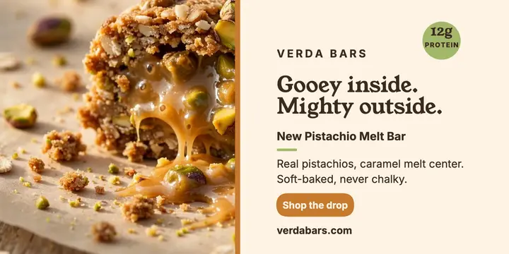 Verda Pistachio Melt Bar launch post template