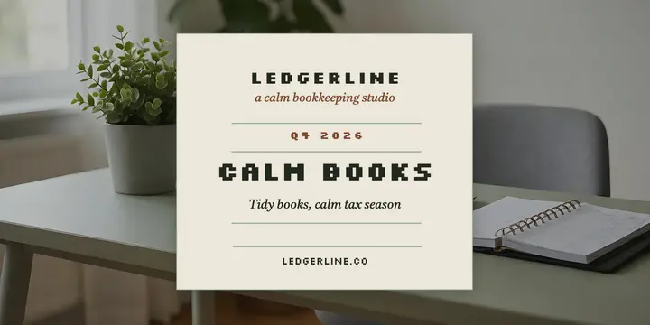Ledgerline calm books post template