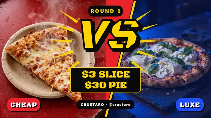 Pizza taste test versus thumbnail template